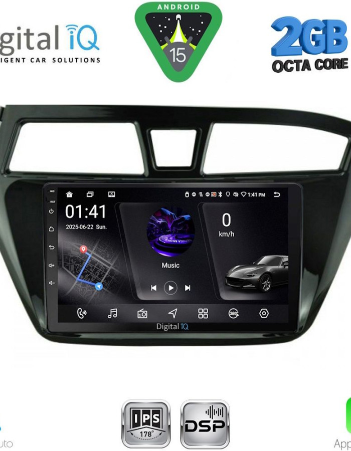 DIGITAL IQ RSF 4229_CPA (9inc) MULTIMEDIA TABLET for HYUNDAI i20 mod. 2014-2018