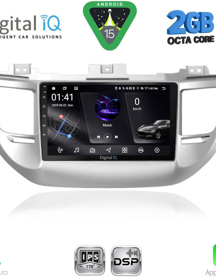 DIGITAL IQ RSF 4243_CPA (9inc) MULTIMEDIA TABLET for HYUNDAI TUCSON  mod. 2015-2019