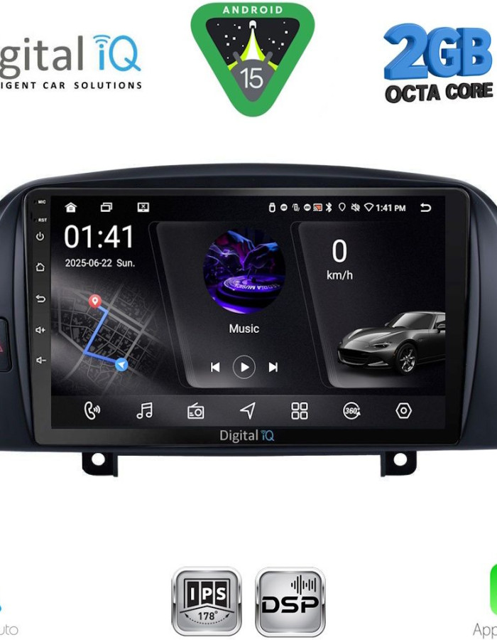 DIGITAL IQ RSF 4248_CPA (9inc) MULTIMEDIA TABLET for HYUNDAI  SONATA mod. 2006-2009