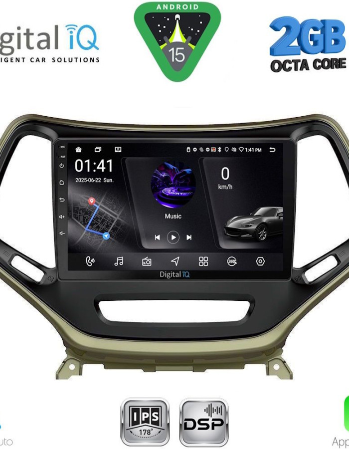 DIGITAL IQ RSF 4273_CPA (10inc) MULTIMEDIA TABLET for JEEP CHEROKEE mod. 2014-2024