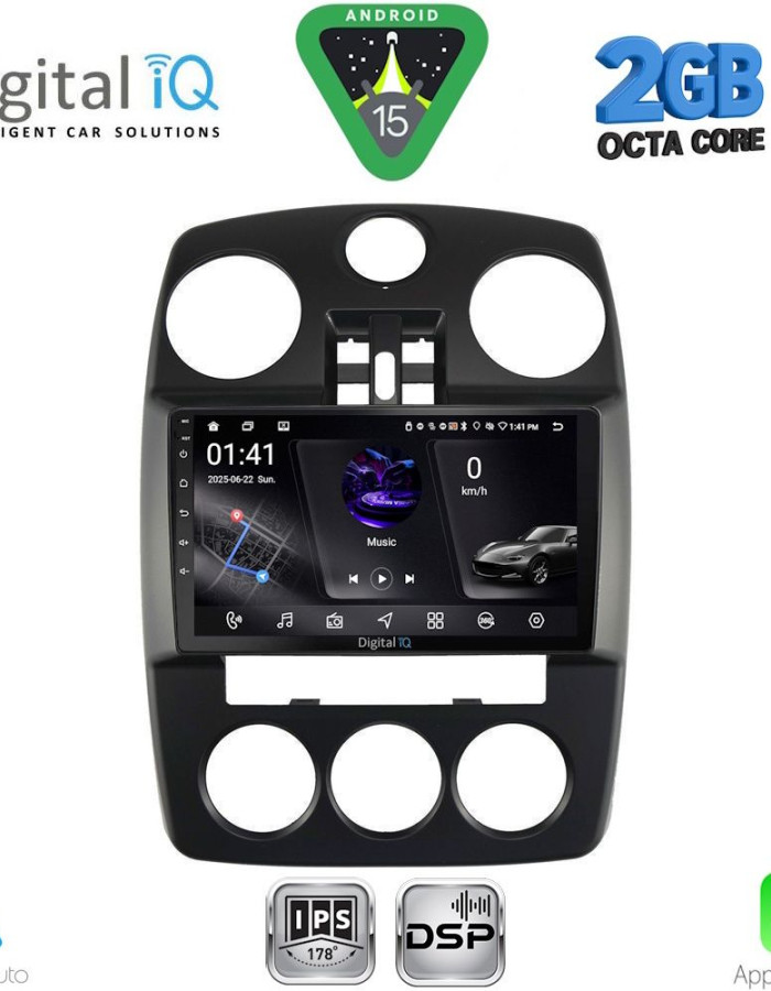 DIGITAL IQ RSF 4287_CPA (9inc) MULTIMEDIA for CHRYSLER PT CRUISER mod. 2005-2010