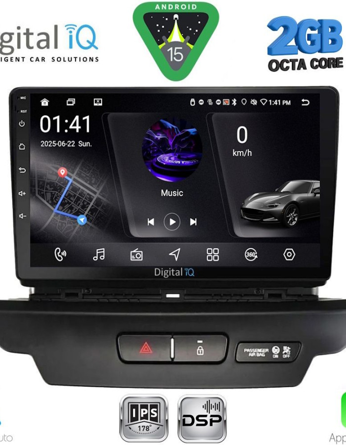 DIGITAL IQ RSF 4304_CPA (9inc) MULTIMEDIA TABLET for KIA CEED - XCEED mod. 2018-2022