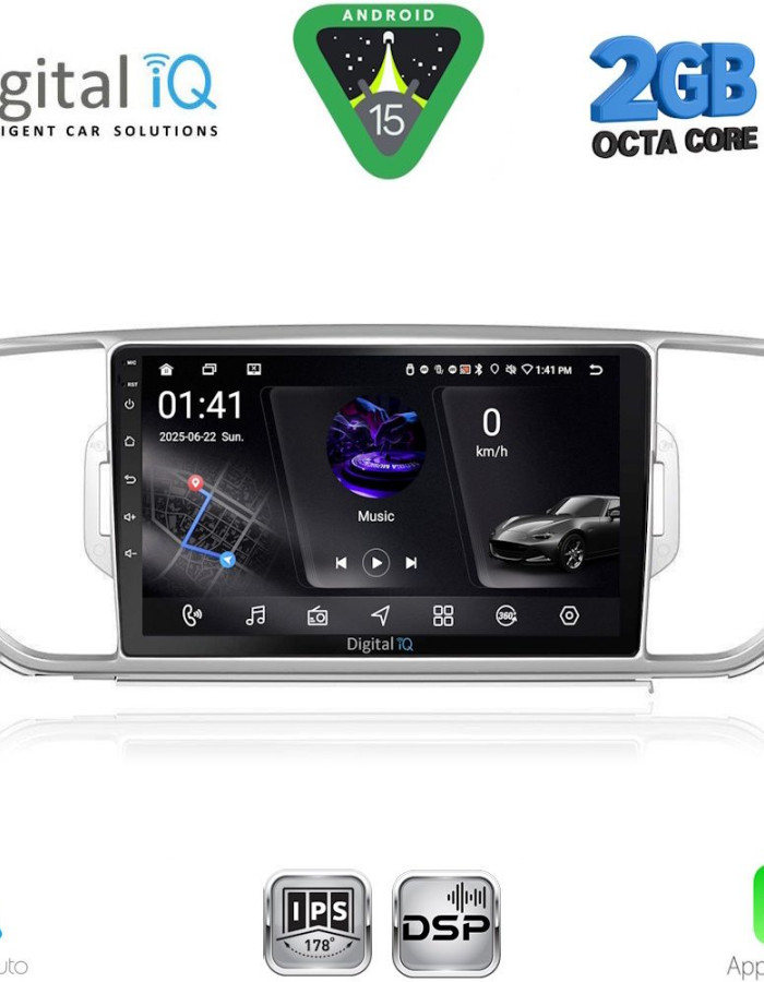 DIGITAL IQ RSF 4326_CPA (9inc) MULTIMEDIA TABLET for KIA SPORTAGE mod. 2015-2018
