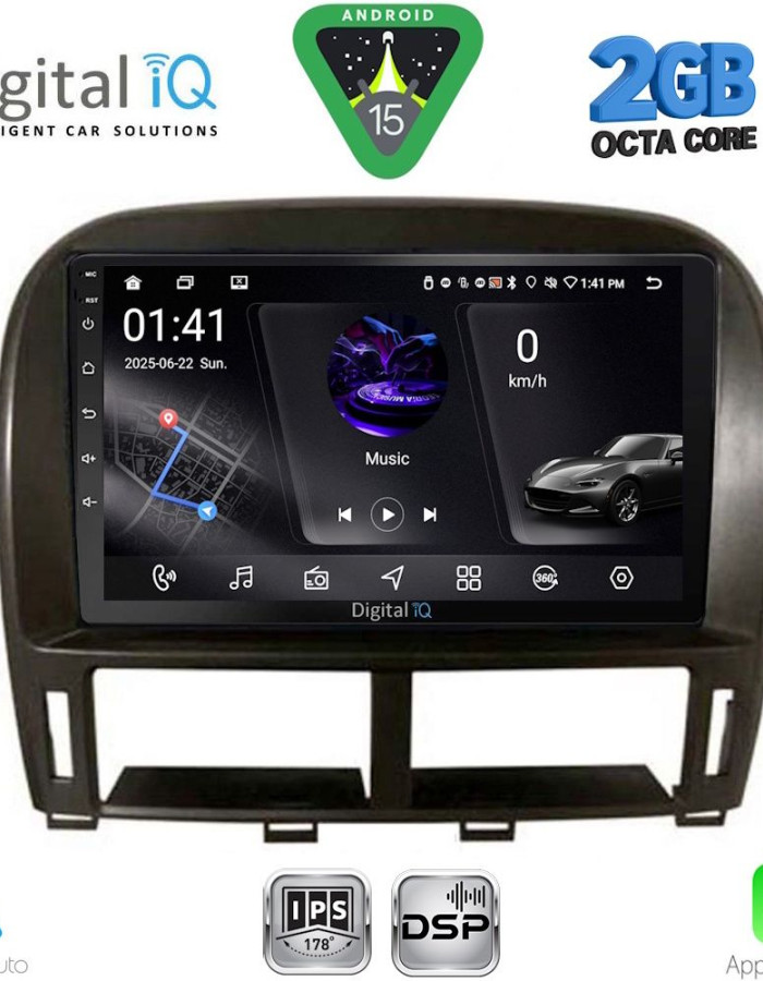 DIGITAL IQ RSF 4343_CPA (9inc) MULTIMEDIA TABLET for LEXUS LS 430 – XF 430 mod. 2000-2006