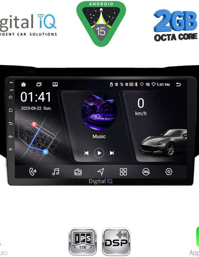 DIGITAL IQ RSF 4345BL_CPA (9inc) MULTIMEDIA TABLET for LEXUS RX 300 – 400 mod. 2003-2008