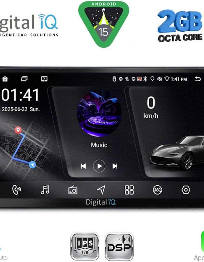 DIGITAL IQ RSF 4360_CPA (9inc) MULTIMEDIA TABLET for MAZDA 2 mod. 2002-2007