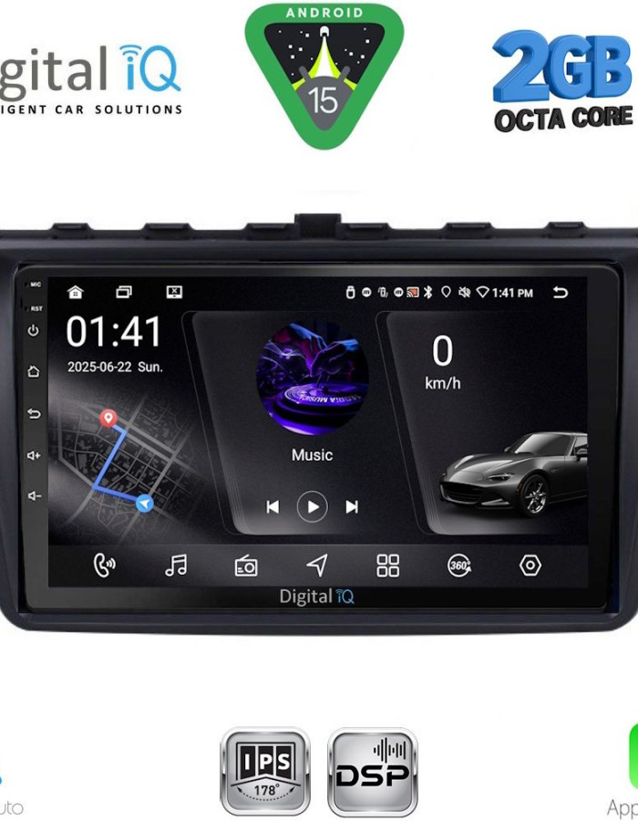 DIGITAL IQ RSF 4377_CPA (9inc) MULTIMEDIA TABLET for MAZDA 6 mod. 2008-2012