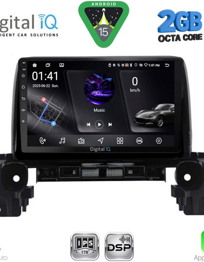 DIGITAL IQ RSF 4381_CPA (9inc) MULTIMEDIA TABLET for MAZDA CX5 mod. 2017-2025