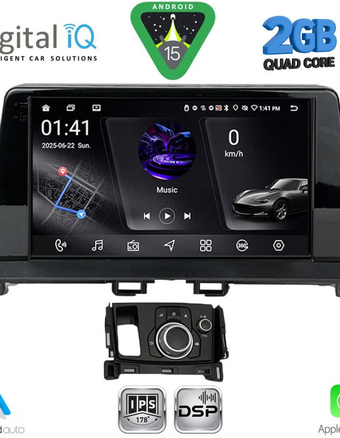 DIGITAL IQ RSF 4386_CPA (9inc) MULTIMEDIA TABLET for MAZDA CX4 mod. 2016-2025