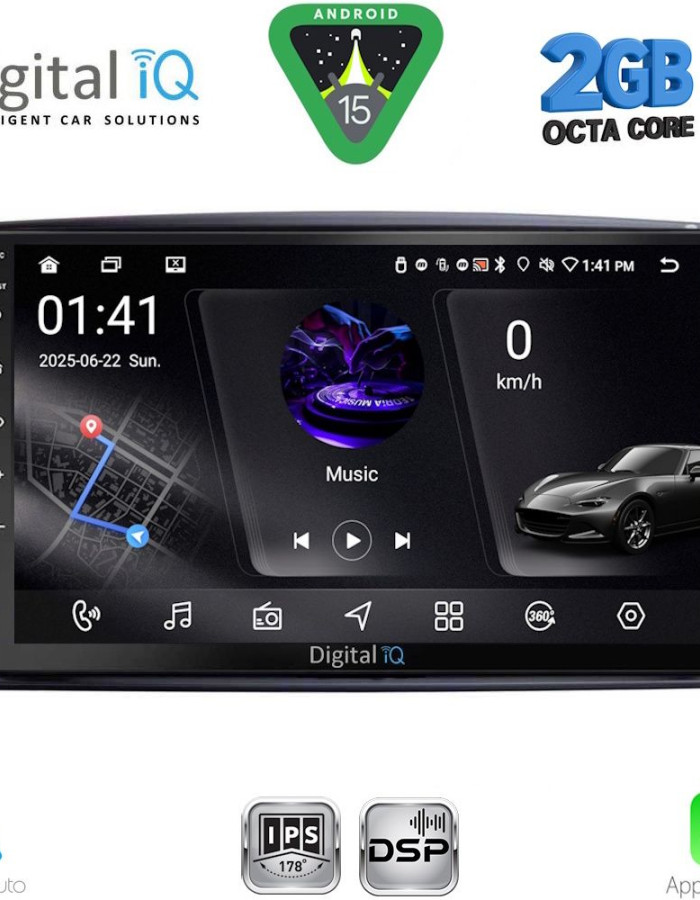 DIGITAL IQ RSF 4401_CPA (9inc) MULTIMEDIA TABLET for MERCEDES CLK (W209) mod. 2000-2004
