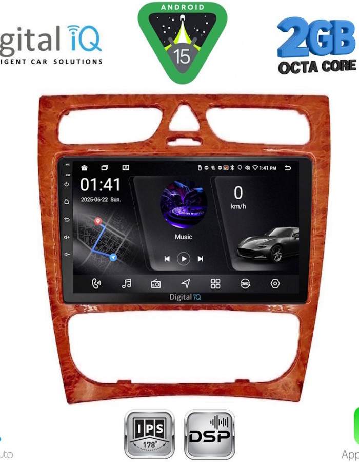 DIGITAL IQ RSF 4402CH_CPA (9inc) MULTIMEDIA TABLET for MERCEDES C (W203) mod. 1999-2004