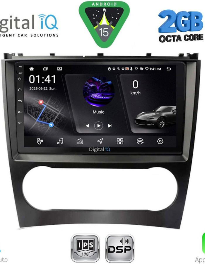 DIGITAL IQ RSF 4404_CPA (9inc) MULTIMEDIA TABLET for MERCEDES C – CLK (W203-209) mod. 2004-2008