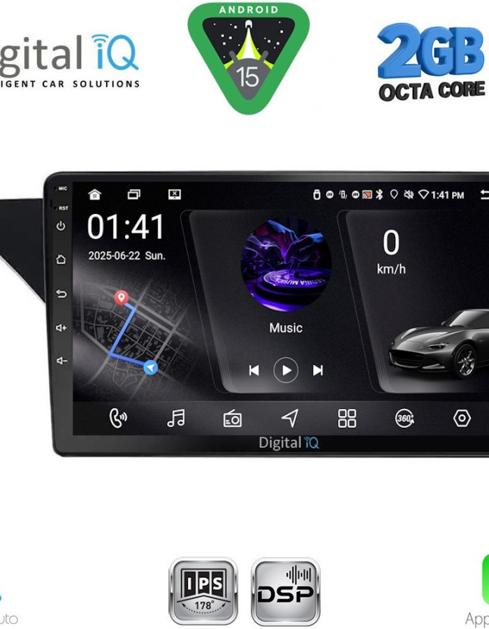 DIGITAL IQ RSF 4412_CPA (NTG 4.5) (9inc) MULTIMEDIA TABLET for MERCEDES GLK (X204) mod. 2013-2017