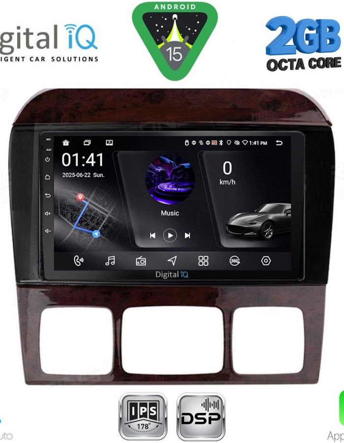 DIGITAL IQ RSF 4426_CPA (9inc) MULTIMEDIA TABLET for MERCEDES  S  W220  mod. 1998-2005