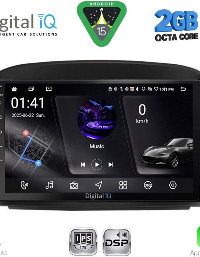 DIGITAL IQ RSF 4427_CPA (9inc) MULTIMEDIA TABLET for MERCEDES SL (R230) FACELIFT mod. 2006-2012
