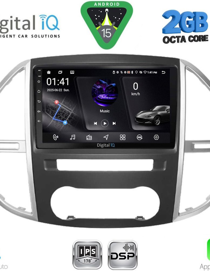 DIGITAL IQ RSF 4429_CPA (10inc) MULTIMEDIA TABLET for MERCEDES VITO – VIANO  (W447) mod. 2015-2024