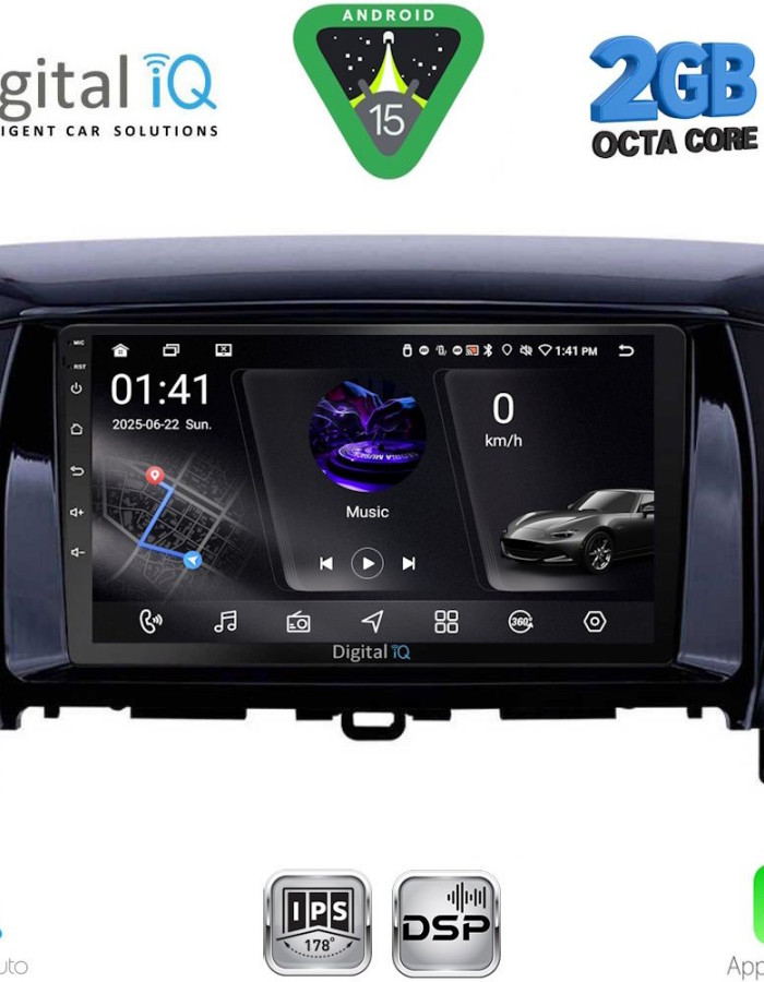 DIGITAL IQ RSF 4432_CPA (9inc) MULTIMEDIA TABLET for MITSUBISHI ECLIPSE CROSS mod. 2018-2026
