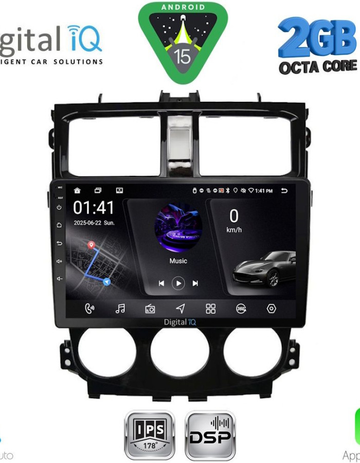 DIGITAL IQ RSF 4435_CPA (9inc) MULTIMEDIA TABLET for MITSUBISHI COLT mod. 2013-2023