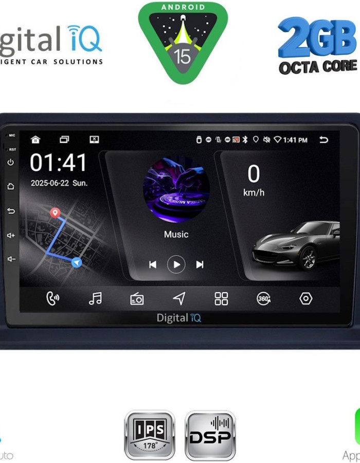 DIGITAL IQ RSF 4445_CPA (9inc) MULTIMEDIA TABLET for MITSUBISHI PAJERO mod. 1999-2006