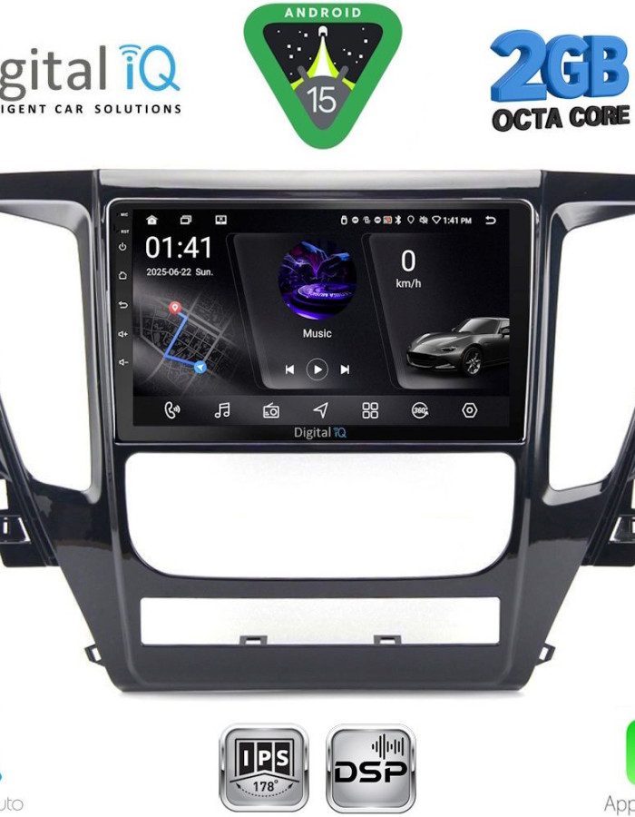 DIGITAL IQ RSF 4447A_CPA (9inc) MULTIMEDIA TABLET for MITSUBISHI PAJERO mod. 2013-2020
