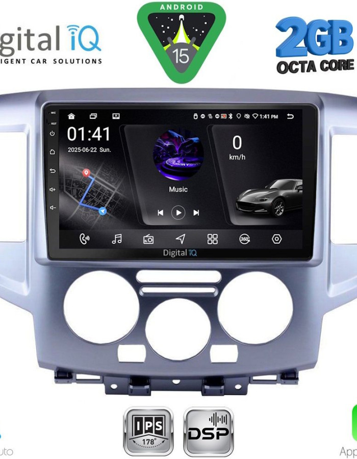 DIGITAL IQ RSF 4458SL_CPA (9inc) MULTIMEDIA TABLET for NISSAN NV 200 mod. 2009-2020 (SILVER)