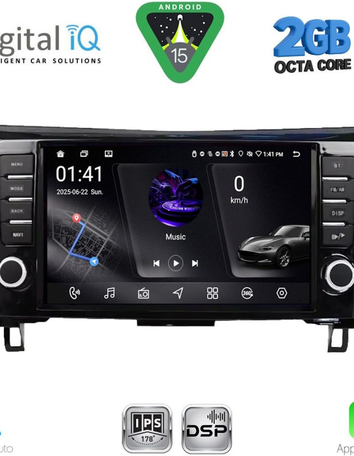 DIGITAL IQ RSF 4467_CPA (9inc) MULTIMEDIA TABLET for NISSAN QASHQAI - XTRAIL mod. 2014-2021