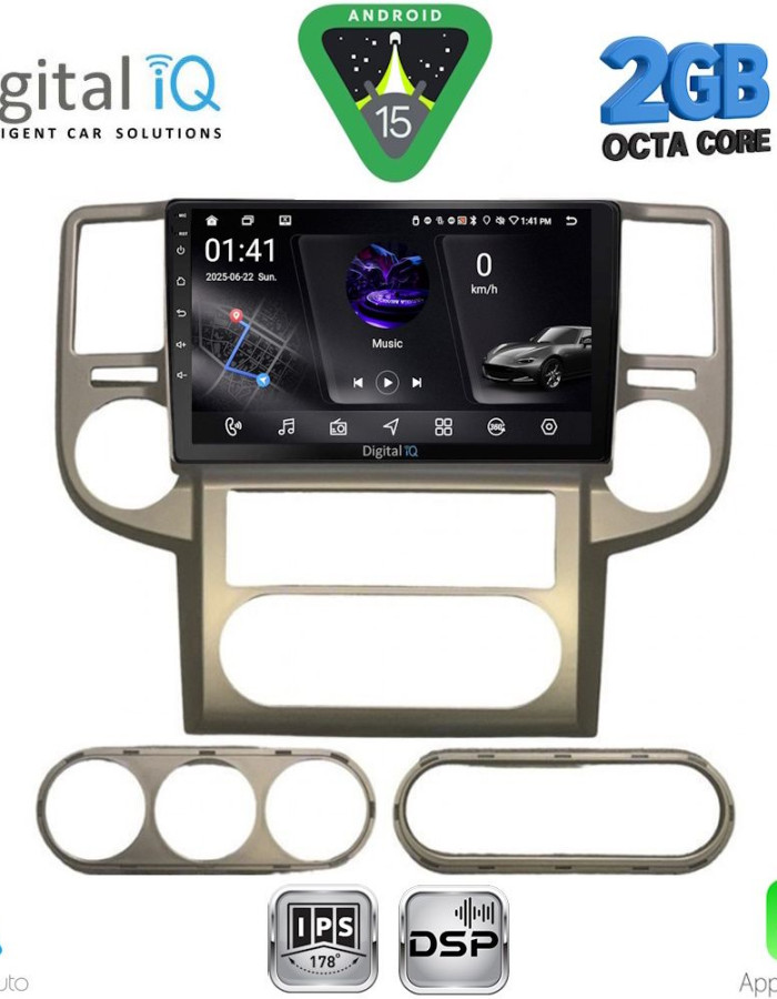 DIGITAL IQ RSF 4475_CPA (10inc) MULTIMEDIA TABLET for NISSAN XTRAIL mod. 2004-2007