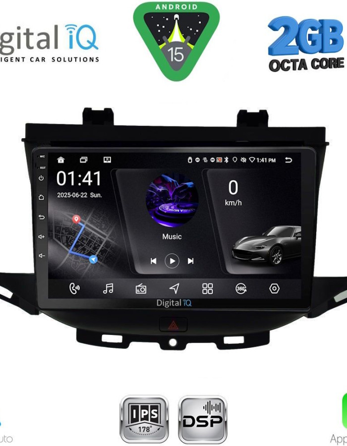 DIGITAL IQ RSF 4483_CPA (9inc) MULTIMEDIA TABLET for OPEL ASTRA K mod.2015-2022