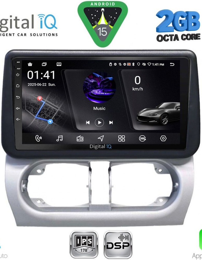DIGITAL IQ RSF 4500_CPA (9inc) MULTIMEDIA TABLET for OPEL CORSA C mod 2000-2006 - TIGRA mod. 2004-2009