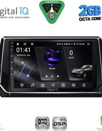 DIGITAL IQ RSF 4509_CPA (9inc) MULTIMEDIA TABLET for PEUGEOT 208 – 2008 mod. 2021-2026