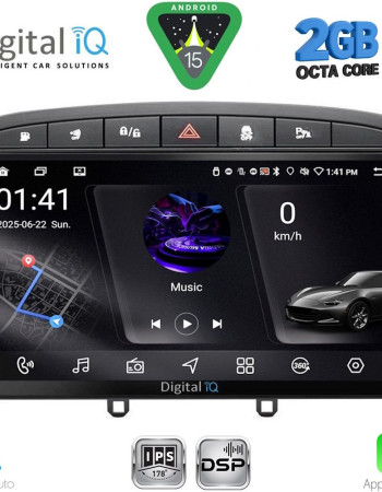DIGITAL IQ RSF 4513BL_CPA (9inc) MULTIMEDIA TABLET for PEUGEOT 308 mod.2007-2012 - RCZ mod.2009-2015 (BLACK)