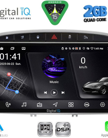 DIGITAL IQ RSF 4513SL_CPA (9inc) MULTIMEDIA TABLET for PEUGEOT 308 mod.2007-2012 - RCZ mod. 2009-2015 (SILVER)