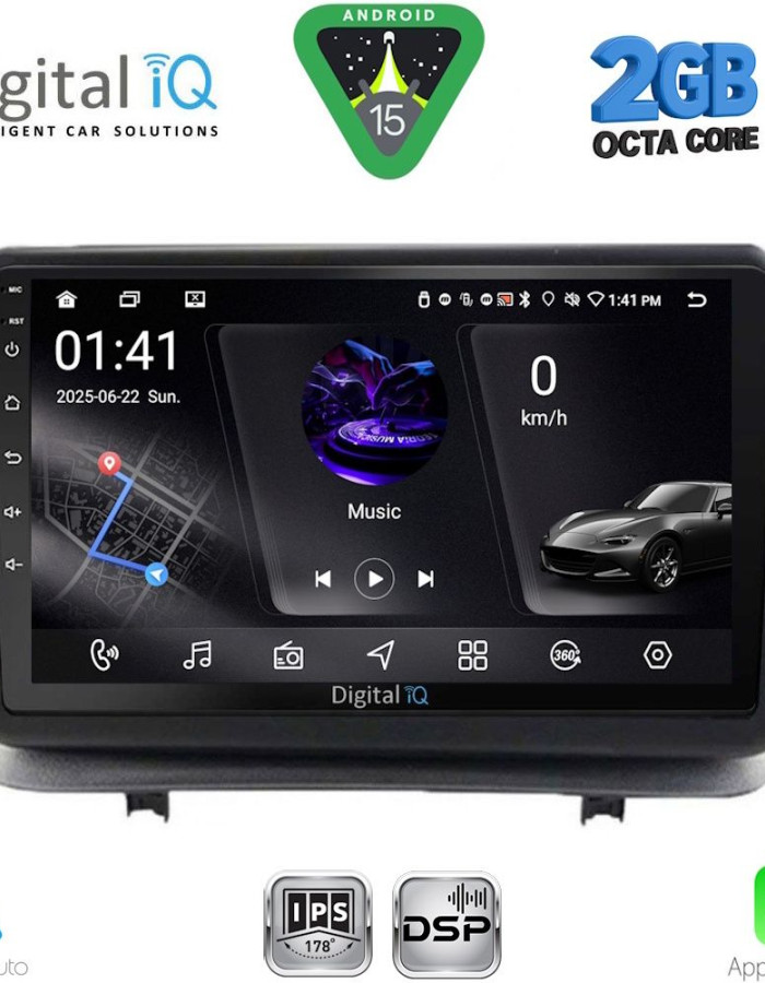 DIGITAL IQ RSF 4543_CPA (9inc) MULTIMEDIA TABLET for RENAULT CLIO mod. 2005-2011