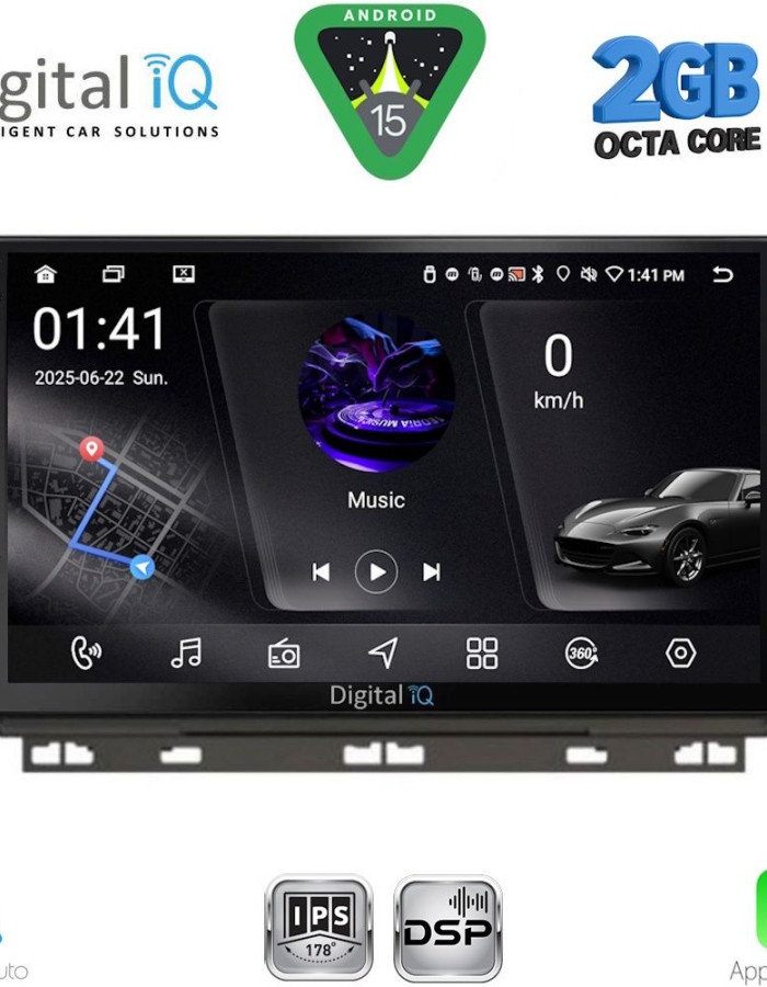 DIGITAL IQ RSF 4546_CPA (9inc) MULTIMEDIA TABLET for RENAULT CLIO - CAPTUR mod. 2019-2026