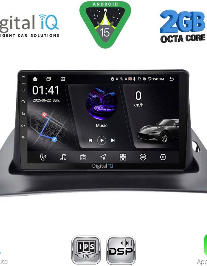 DIGITAL IQ RSF 4550_CPA (9inc) MULTIMEDIA TABLET for RENAULT KANGOO mod. 2010-2021
