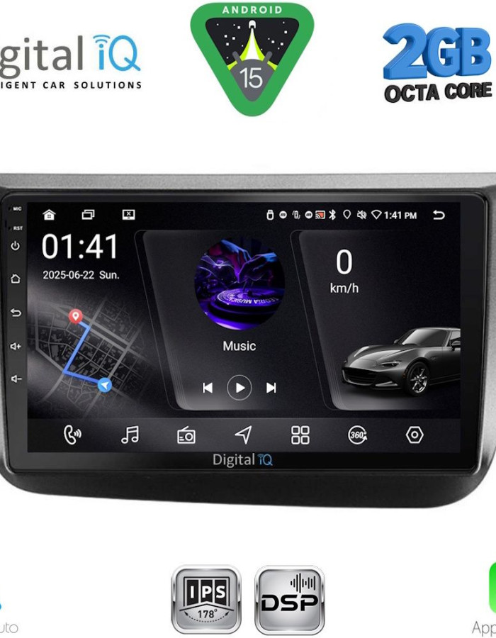DIGITAL IQ RSF 4570_CPA (9inc) MULTIMEDIA TABLET for SEAT ALTEA mod. 2004-2015