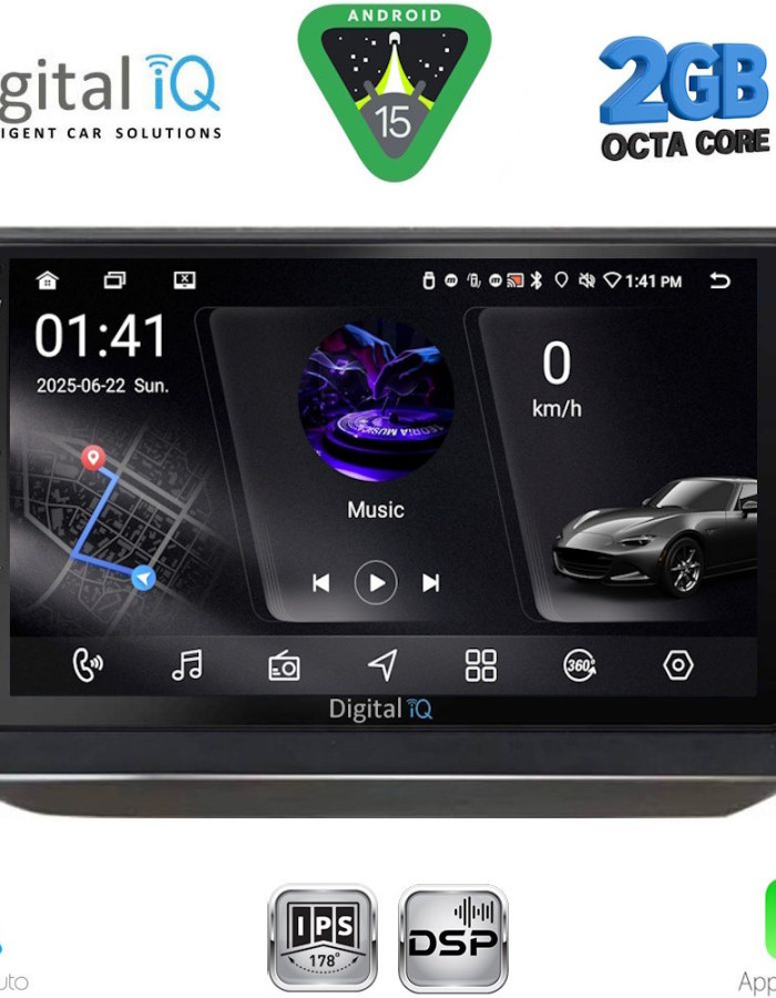 DIGITAL IQ RSF 4581_CPA (10inc) MULTIMEDIA TABLET for SKODA FABIA mod. 2008-2014