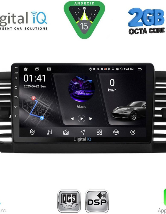 DIGITAL IQ RSF 4665_CPA (9inc) MULTIMEDIA TABLET for SUBARU LEGACY - OUTBACK mod. 2002-2008