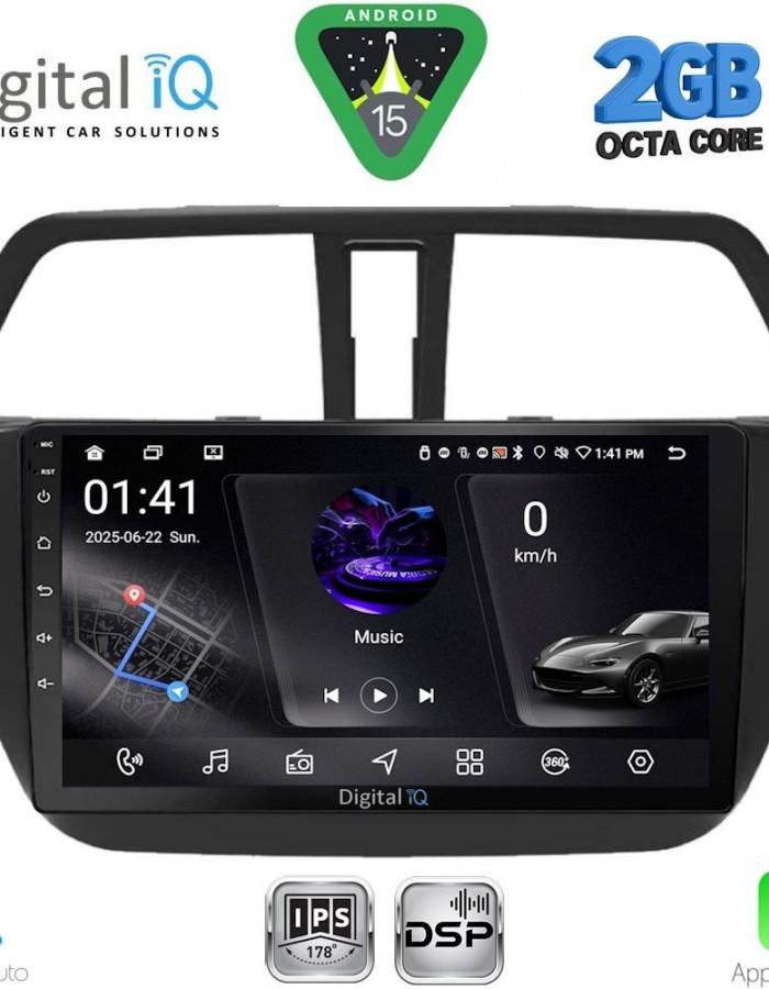 DIGITAL IQ RSF 4689_CPA (9inc) MULTIMEDIA TABLET for SUZUKI SX4 S-CROSS mod. 2014-2021