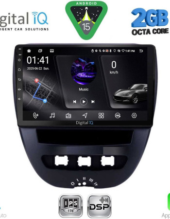 DIGITAL IQ RSF 4707_CPA (10inc) MULTIMEDIA TABLET for CITROEN C1-PEUGEOT 107-TOYOTA AYGO mod. 2005-2014