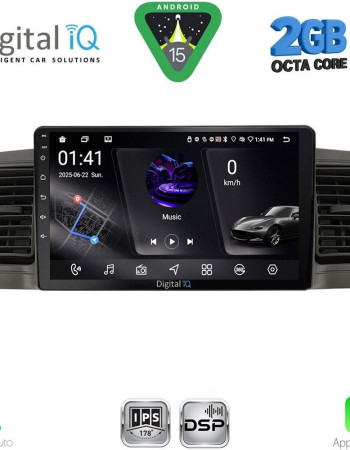 DIGITAL IQ RSF 4712BL_CPA (9inc) MULTIMEDIA TABLET for TOYOTA COROLLA mod. 2001-2006 (BLACK)