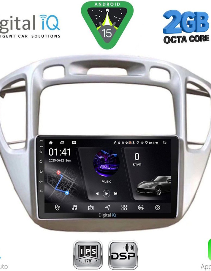 DIGITAL IQ RSF 4718_CPA (9inc) MULTIMEDIA TABLET for TOYOTA HIGHLANDER mod. 2002-2009