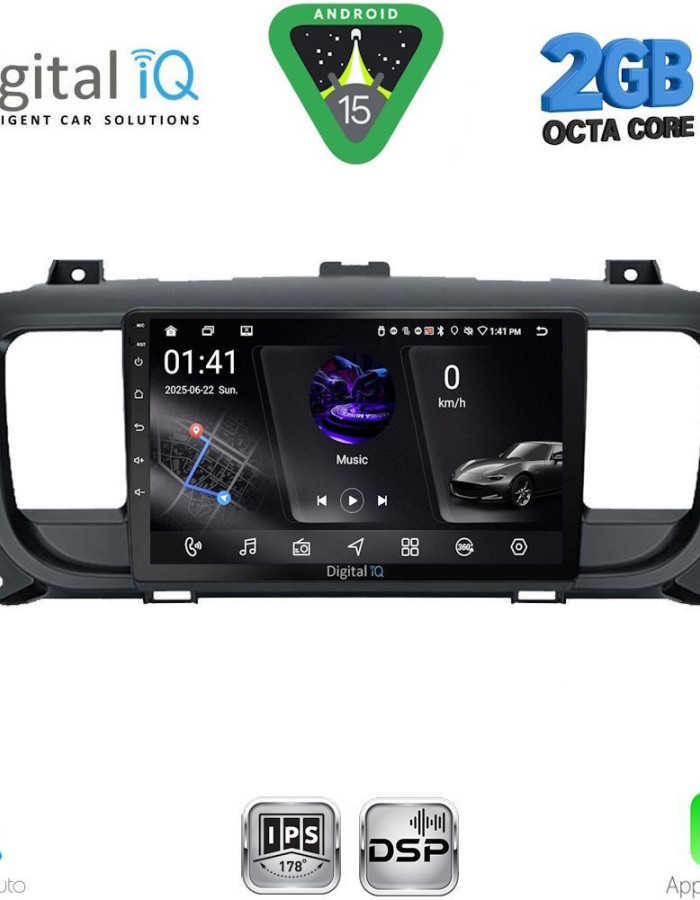 DIGITAL IQ RSF 4729_CPA (9inc) MULTIMEDIA TABLET for CITROEN JUMPY-SPACETOURER – PEUGEOT EXPERT-TRAVELLER – TOYOTA PROACE mod.2016-2026