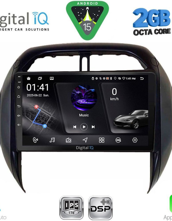 DIGITAL IQ RSF 4730_CPA CLIMA (9inc) MULTIMEDIA TABLET for TOYOTA RAV 4 mod. 2000-2006