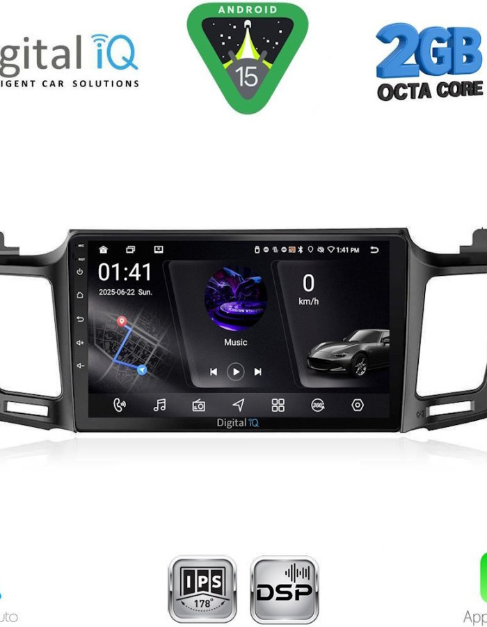 DIGITAL IQ RSF 4733_CPA (10inc) MULTIMEDIA TABLET for TOYOTA RAV 4 mod. 2013-2019