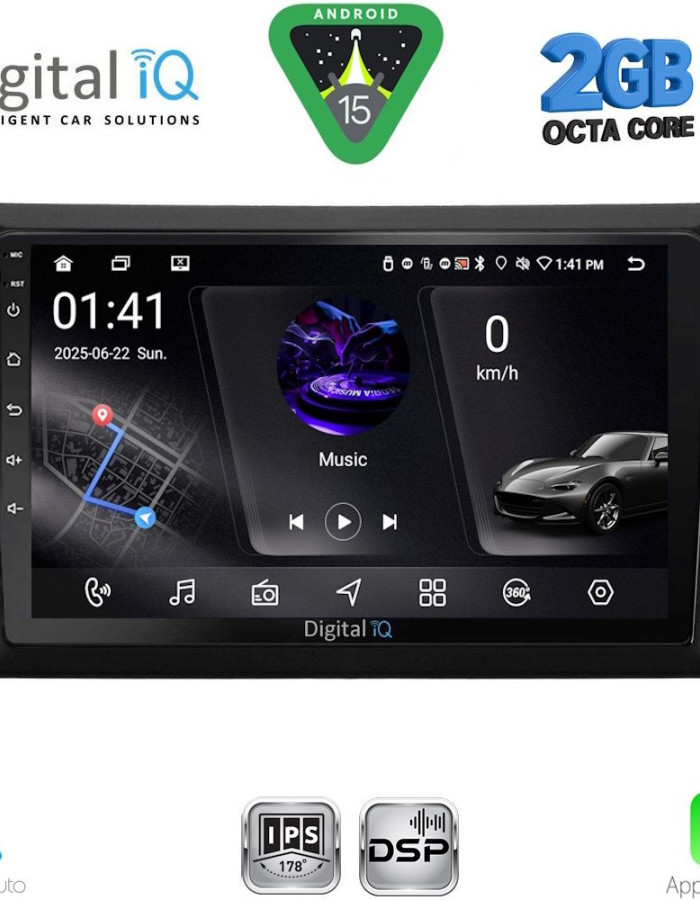 DIGITAL IQ RSF 4746_CPA  (9inc) MULTIMEDIA TABLET for GOLF 6 mod. 2009-2012