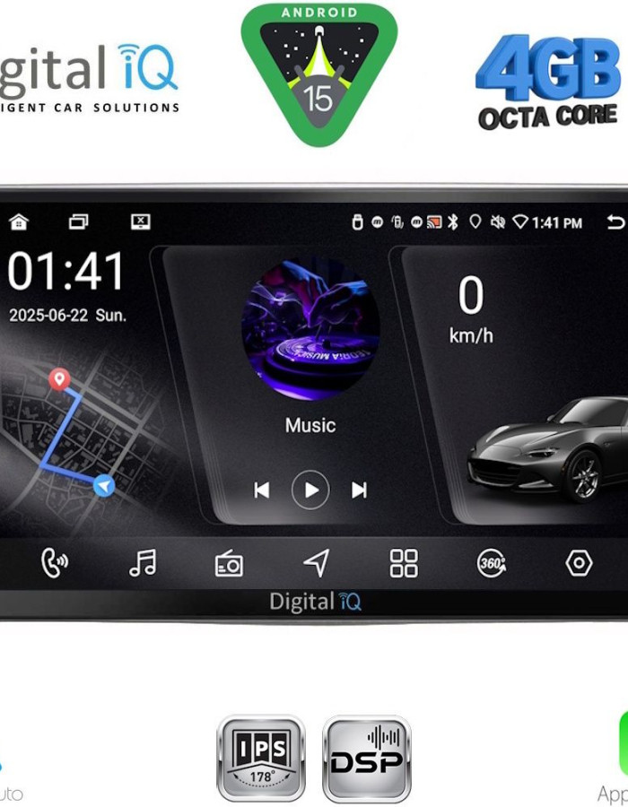 DIGITAL IQ RSG 6028_CPA (9inc) MULTIMEDIA TABLET for ALFA ROMEO MITO mod. 2008-2018