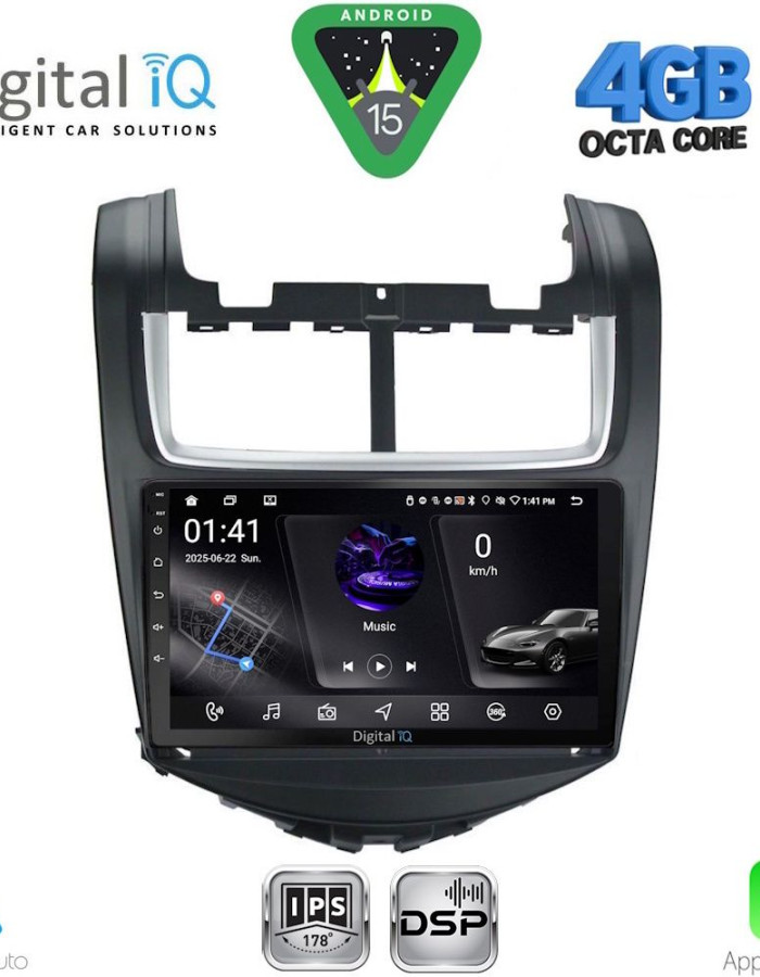 DIGITAL IQ RSG 6075_CPA (9inc) MULTIMEDIA TABLET for CHEVROLET AVEO mod. 2014-2017