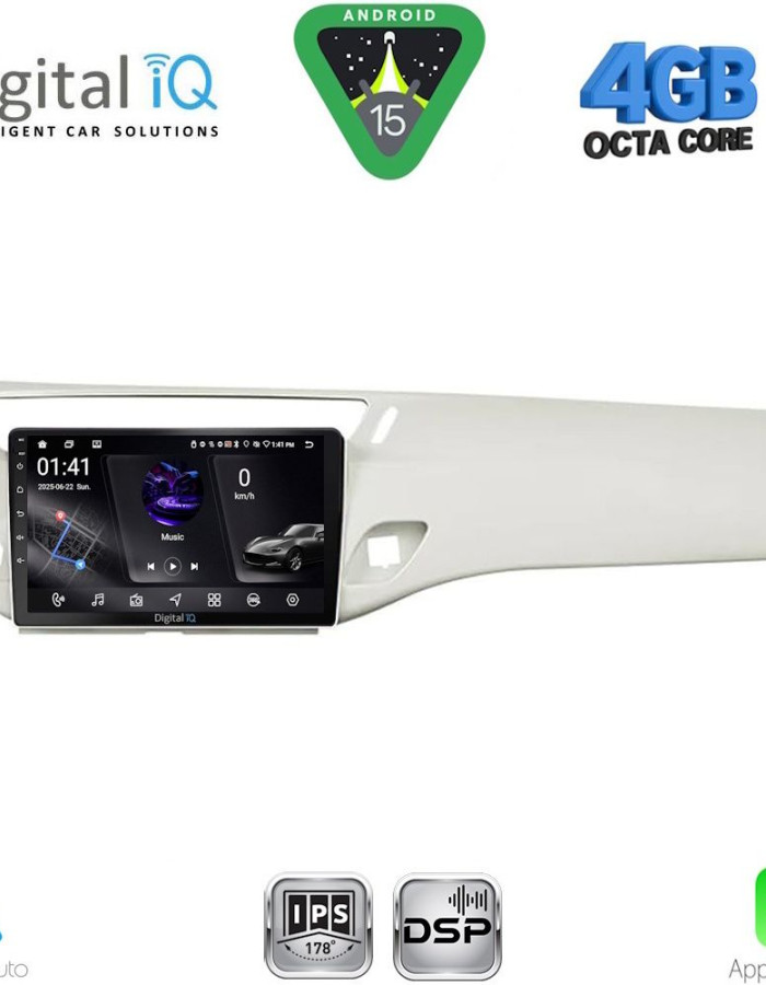 DIGITAL IQ RSG 6092WH_CPA (9inc) MULTIMEDIA TABLET for CITROEN C3 - DS3 mod. 2009-2016 (WHITE)
