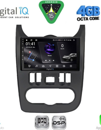 DIGITAL IQ RSG 6101BL_CPA (9inc) MULTIMEDIA TABLET for DACIA DUSTER – LOGAN – SANDERO mod. 2006-2012 (BLACK)